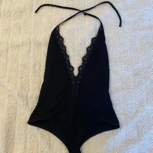 Black lace bodysuit